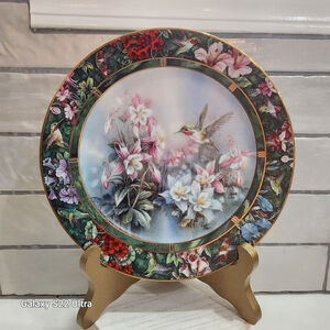 Vintage LENA LIU "The Calliope Hummingbird" Collector Porcelain Plate #17977A